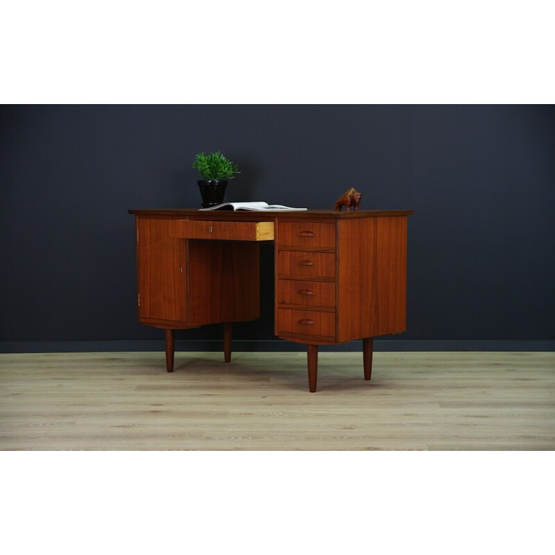 Bureau vintage en teck scandinave - 1960