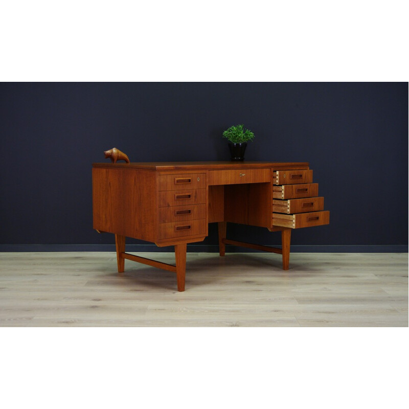 Vintage Danish desk in teak - 1970s