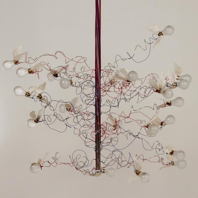 "Birds Birds Birds" Chandelier by Ingo Maurer - 1990s