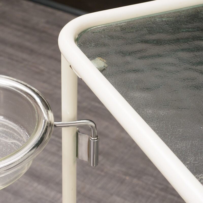 Bauhaus serving table in glass - 1950s