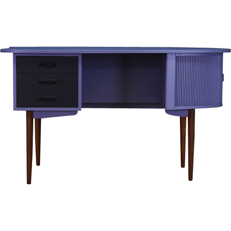 Danish Purple Teak Writting Desk - 1970s