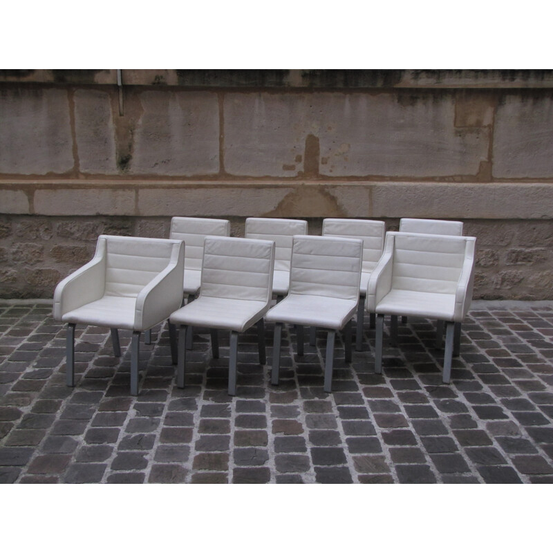 Ensemble de 6 chaises et 2 fauteuils de Biecher par Poltrona - 2000
