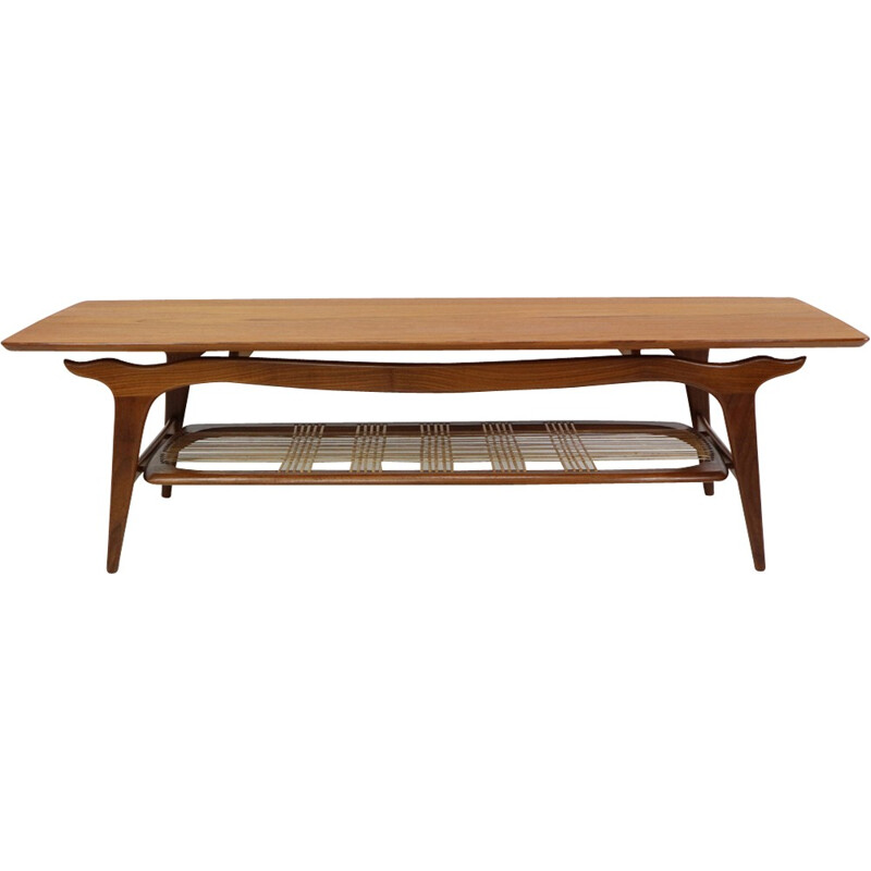 WeBe Louis Van Teeffelen Teak Coffee Table - 1950s