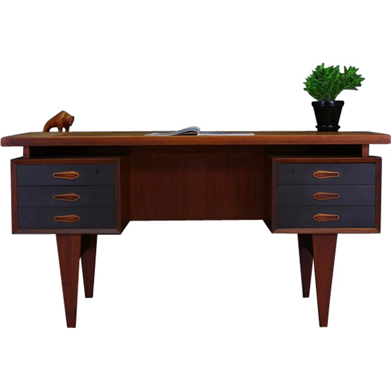 Teak Retro Writting Desk Danish Design - 1970s