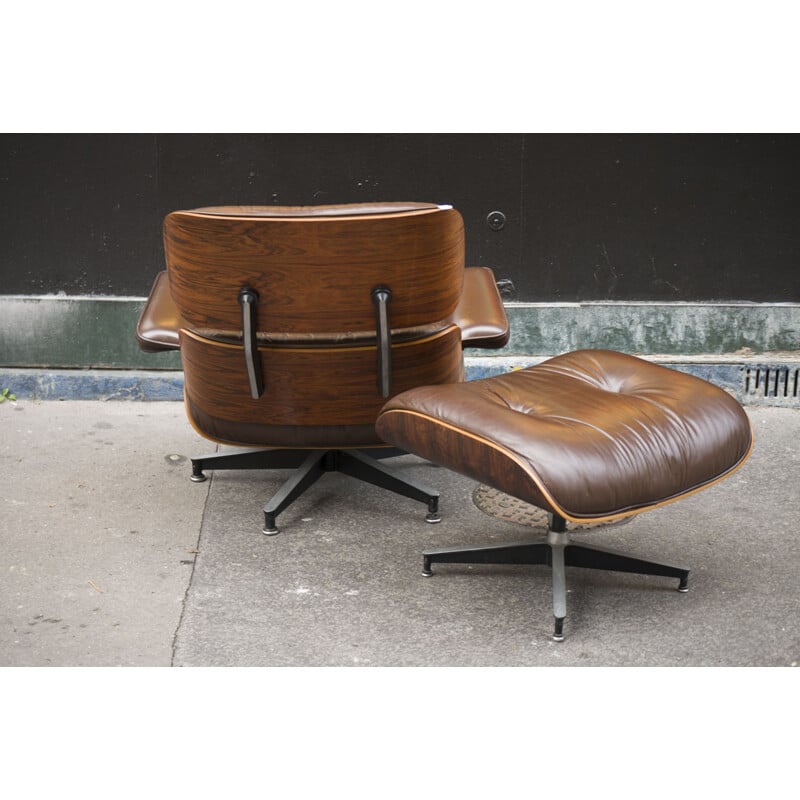 Fauteuil lounge Marron de Eames pour Herman Miller - 1970