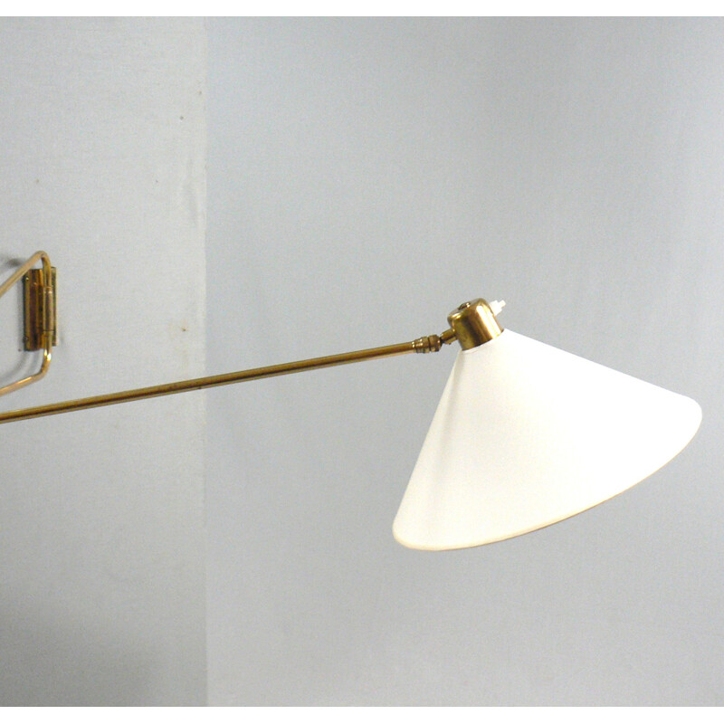 Double-Armed Wall Lamp by René Mathieu for Lunel - 1950s
