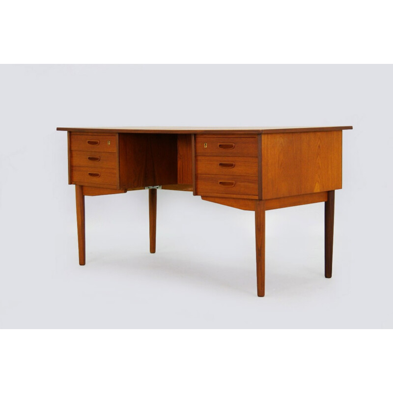 Vintage Danish Teak Writting Desk - 1970s