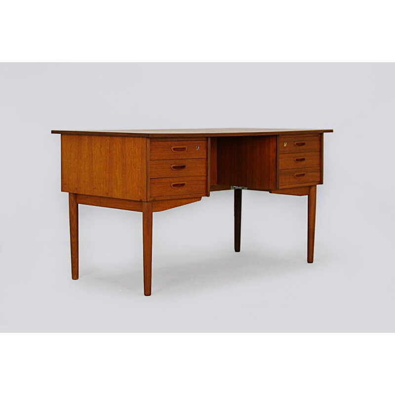 Vintage Danish Teak Writting Desk - 1970s