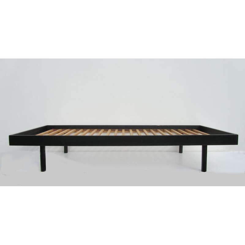Black wooden daybed - 1960s