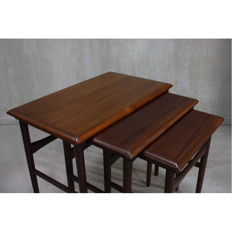 Vintage Rosewood Nesting Tables from Dyrlund - 1960s