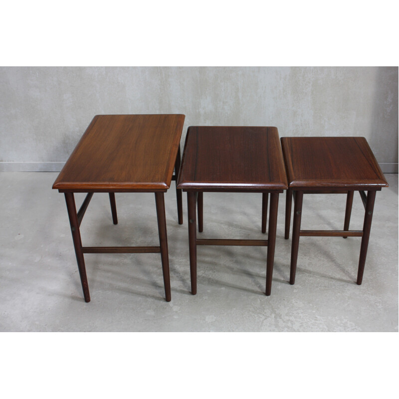 Vintage Rosewood Nesting Tables from Dyrlund - 1960s