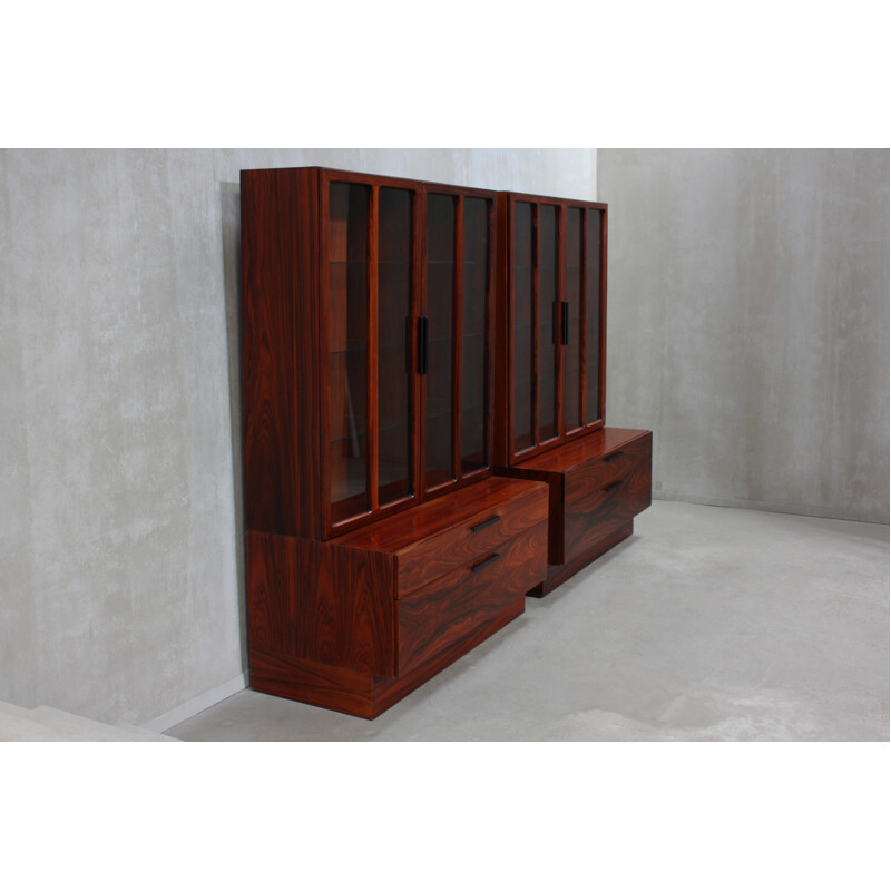 Pair of Vintage Rosewood Cabinets by Ib Kofod Larsen for Faarup Møbelfabrik - 1960s