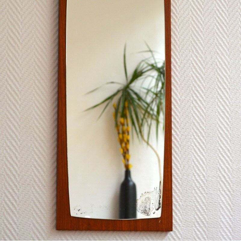 Small mid-century side cabinet with mirror - 1960s