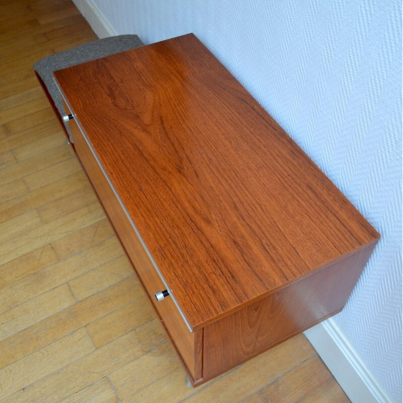 Small mid-century side cabinet with mirror - 1960s