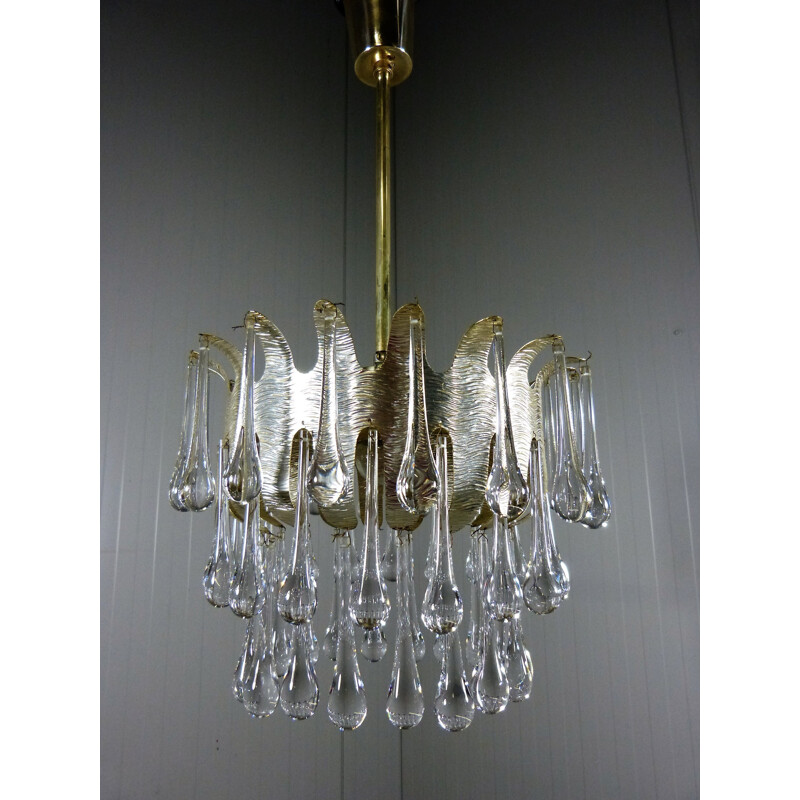 Silver Plated Hanging Lamp - 1960s