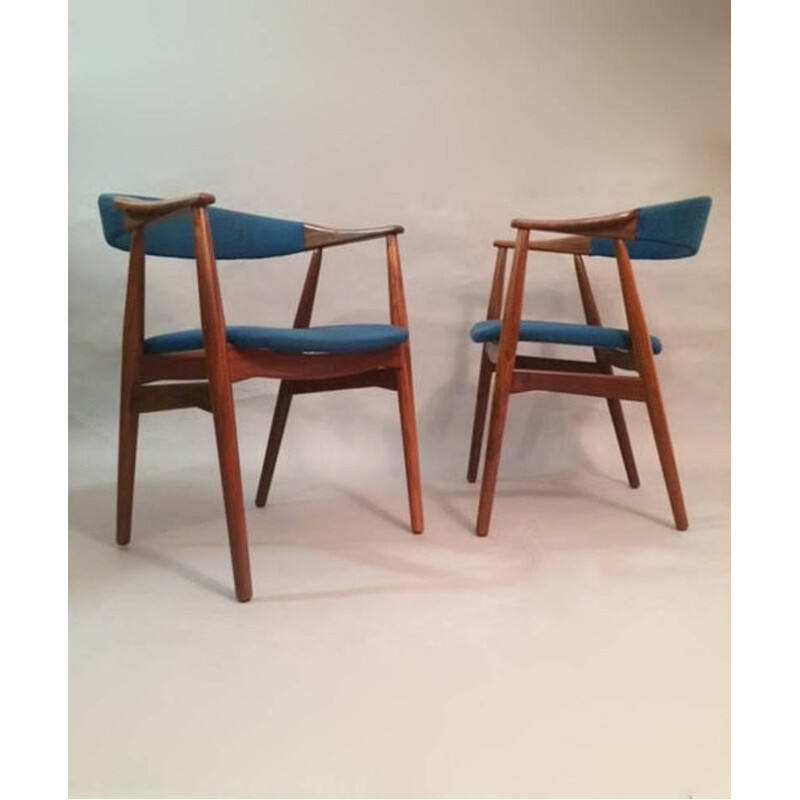 Set of 4 model 213 armchairs by TH Harlev for Farstrup Mobler - 1950s