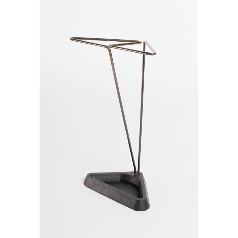 Brass and Cast Iron Umbrella Stand - 1960s