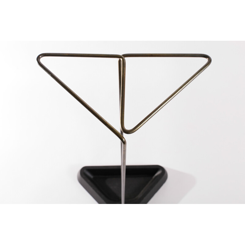 Brass and Cast Iron Umbrella Stand - 1960s