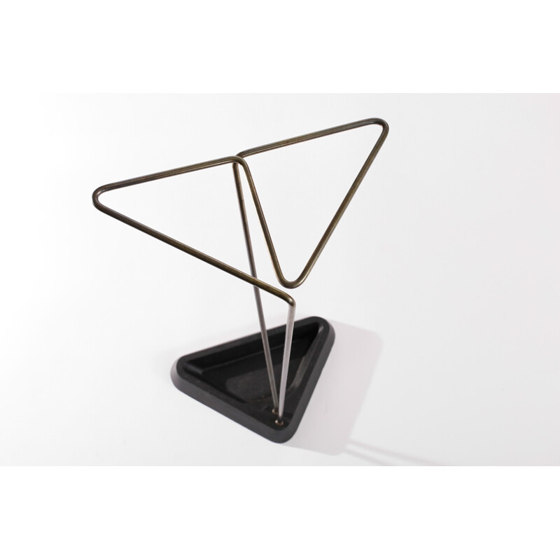 Brass and Cast Iron Umbrella Stand - 1960s