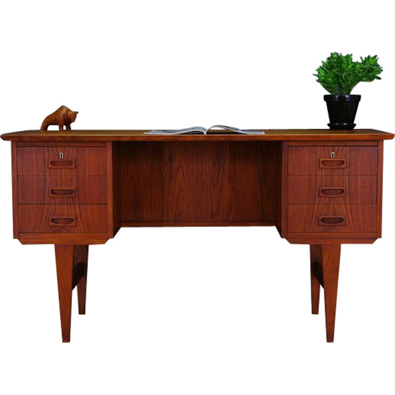 Bureau Vintage Danois au Design Classique en Teck - 1960