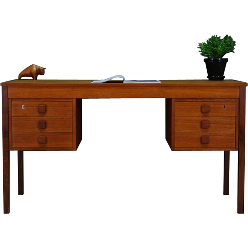 Writting Danish vintage teak desk - 1960s