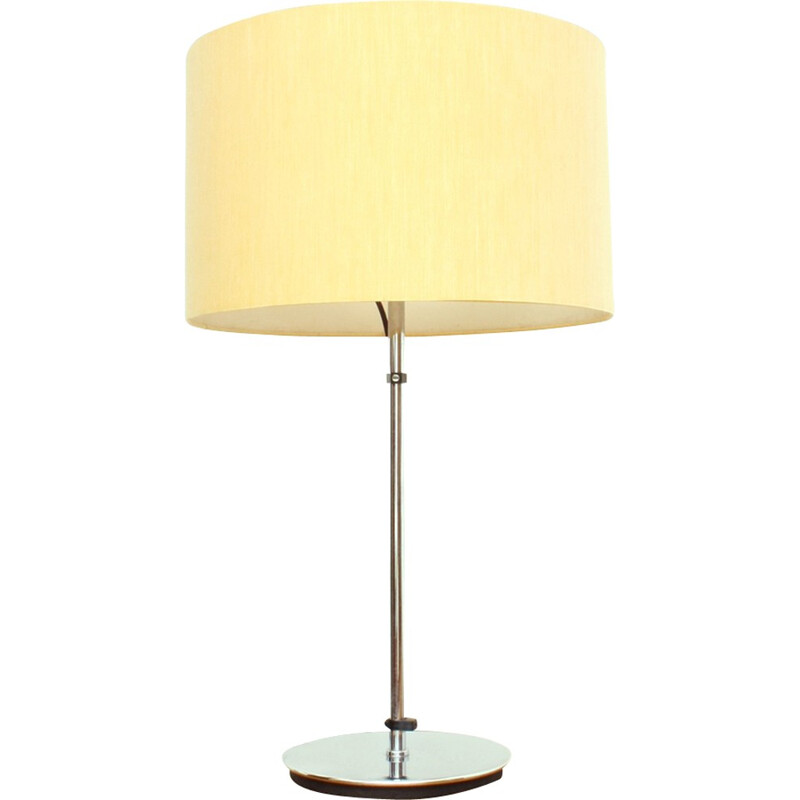Adjustable German Chrome Table Lamp for Staff Leuchten - 1960s