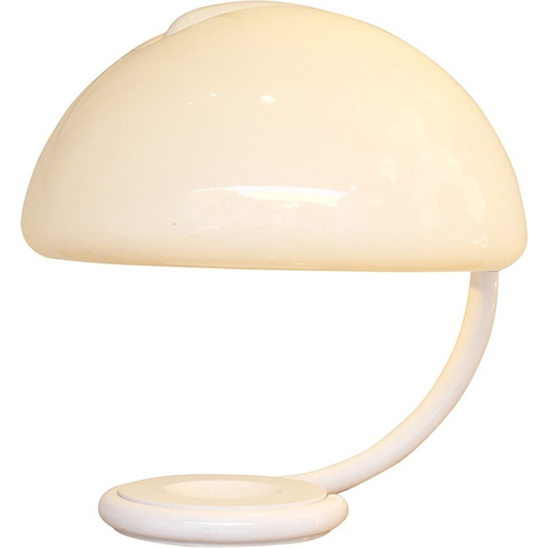 Italian Vintage Lamp in white lacquered metal - 1970s
