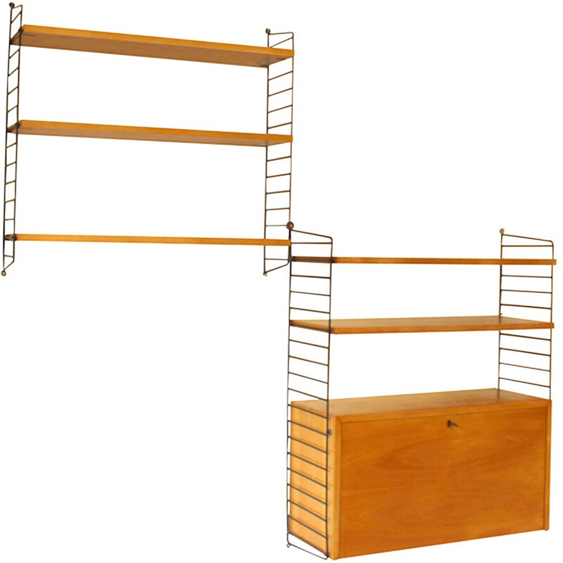 Set of two shelves for String Furniture - 1960s