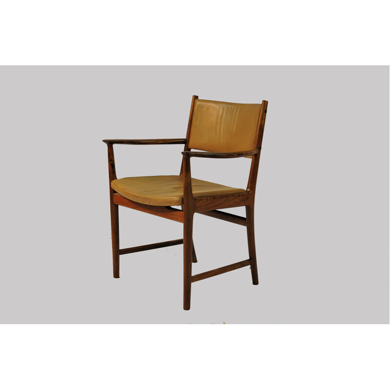 Pair of vintage rosewood armchairs by Kai Lyngfeldt Larsen for Soren Willadsen, Denmark 1960