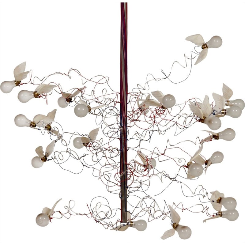 "Birds Birds Birds" Chandelier by Ingo Maurer - 1990s