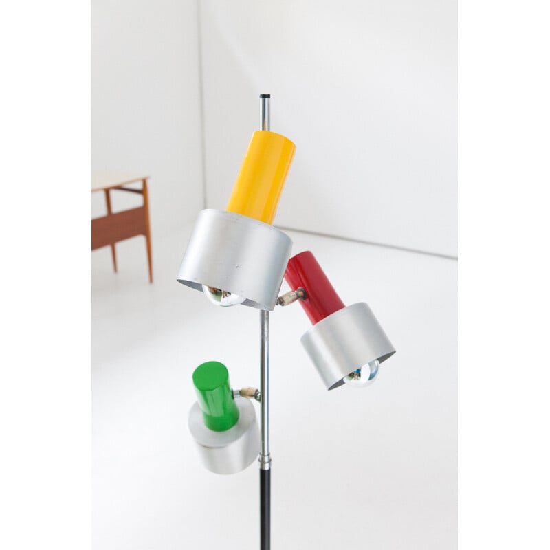 Italian Multicolored Floor Lamp - 1960s