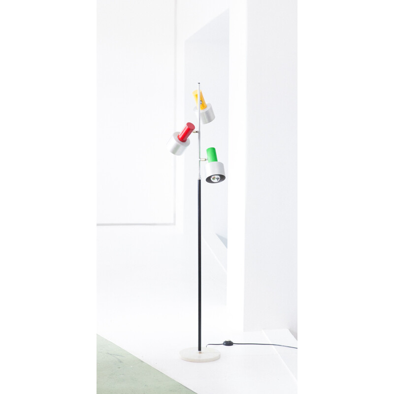 Italian Multicolored Floor Lamp - 1960s