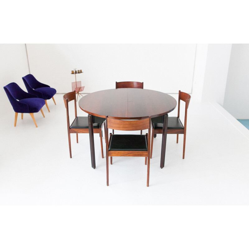 Set of dining room in Rosewood for Stildomus - 1960s