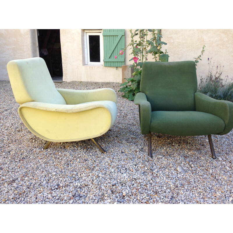 Pair of armchairs, model lady by Marco Zanuso pour arflex - 1950s