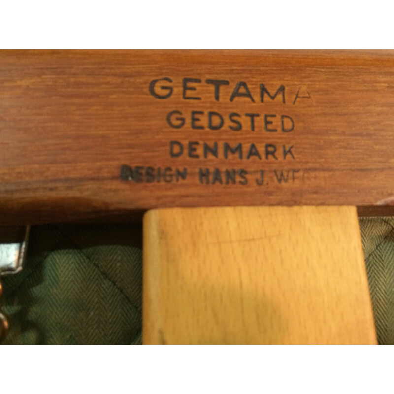 Canapé Modèle GE 2902 en teck et tissu de H. Wegner GETAMA - 1960