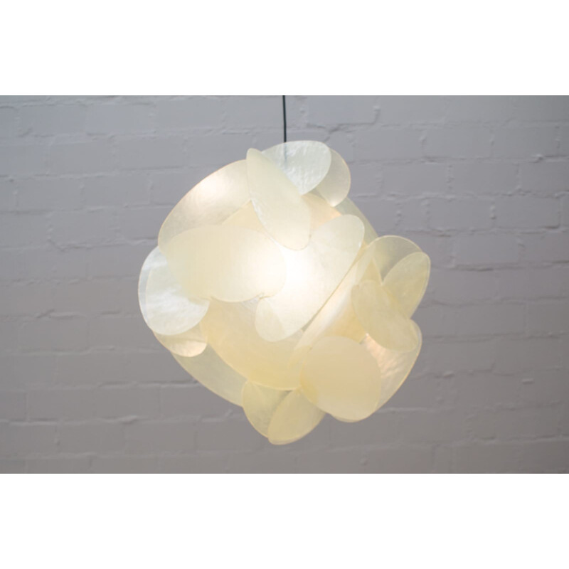 Large Fiberglass Hanging Lamp by Enrico Botta for Sundown - 1960s