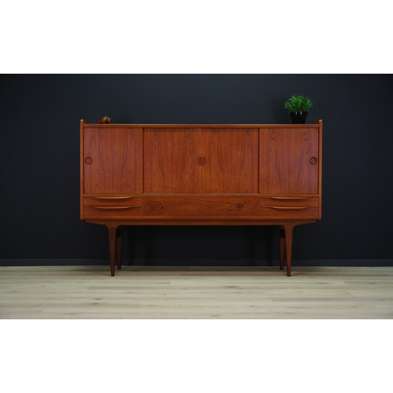 Vintage Danish Highboard in Teak - 1960s