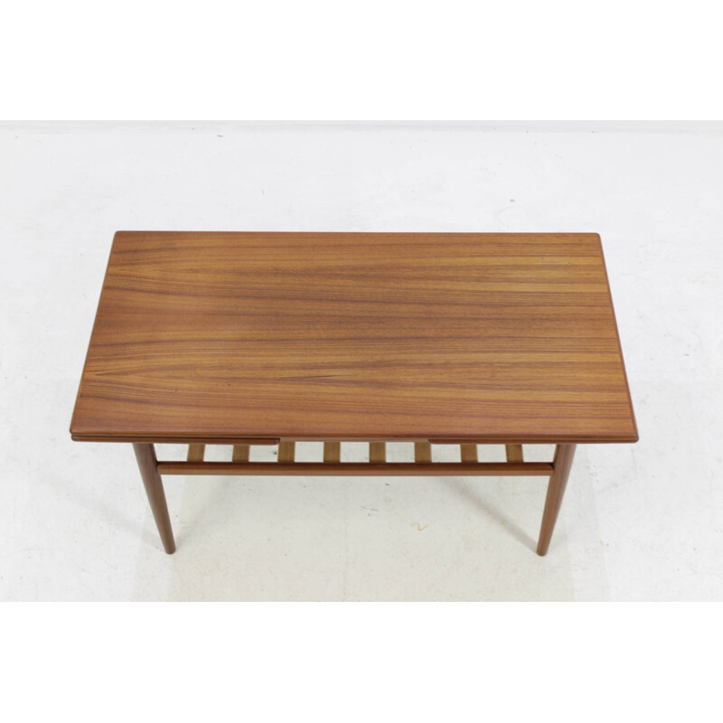 Table basse vintage extensible danoise - 1960