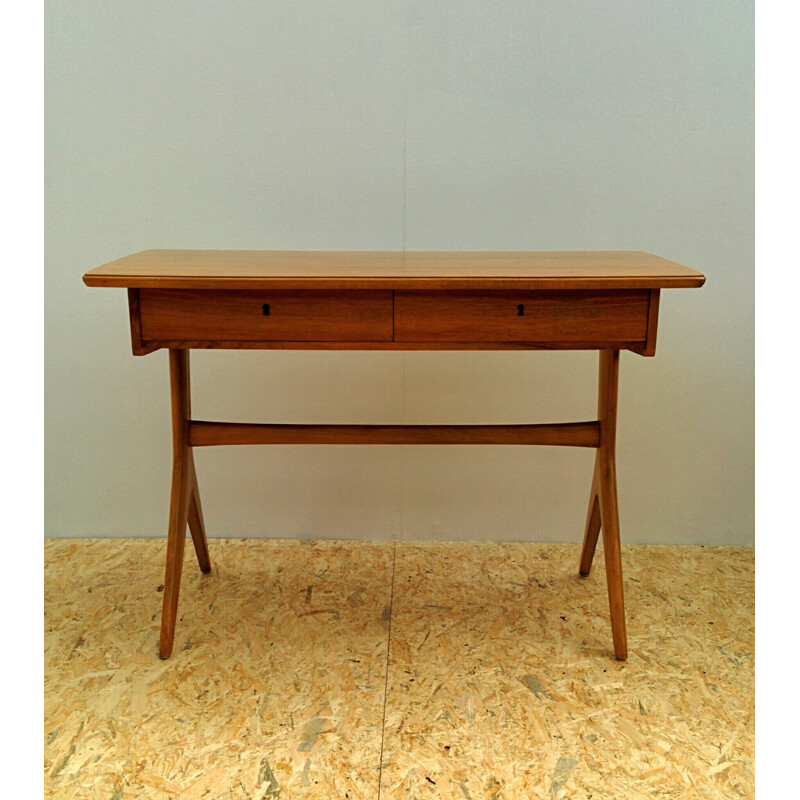 Vintage German desk in teak - 1970s