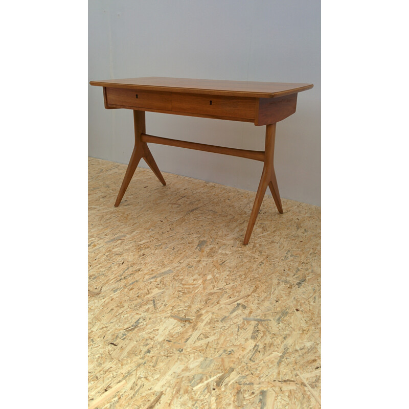 Vintage German desk in teak - 1970s