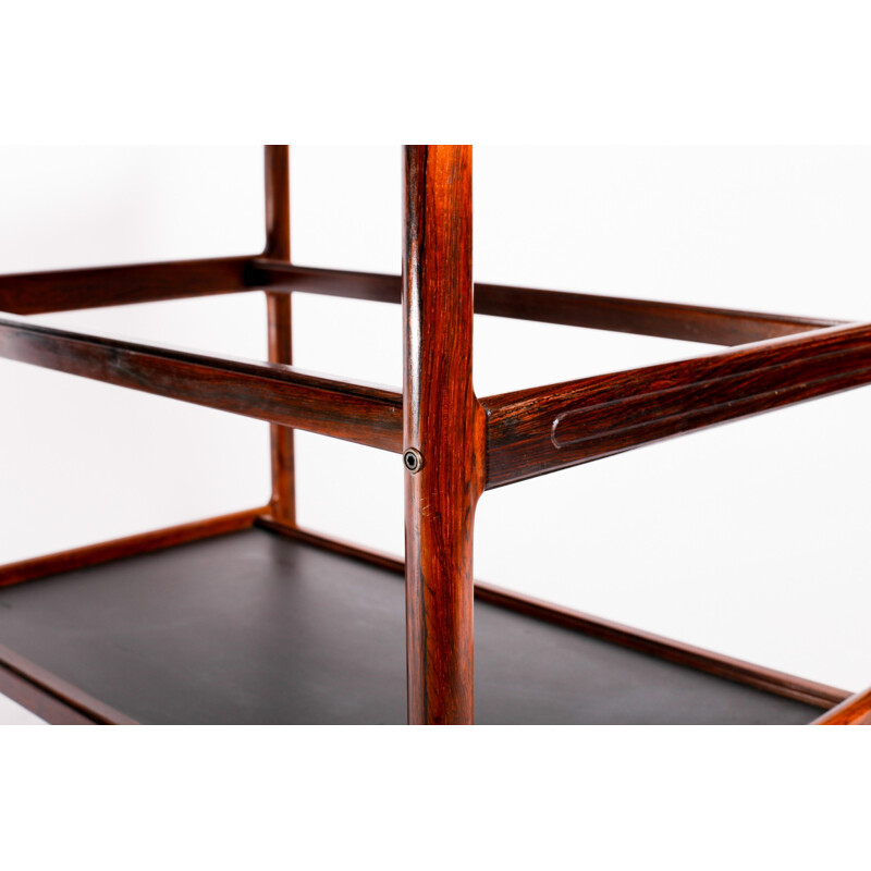 Vintage solid rosewood side table - 1970s