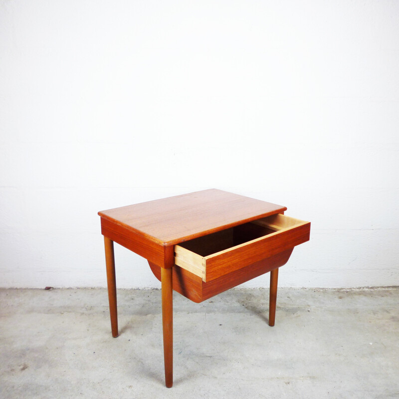 Scandinavian teak sewing box - 1960s