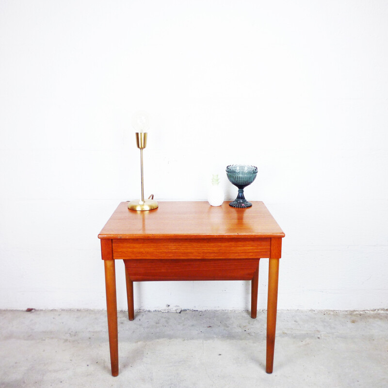 Scandinavian teak sewing box - 1960s