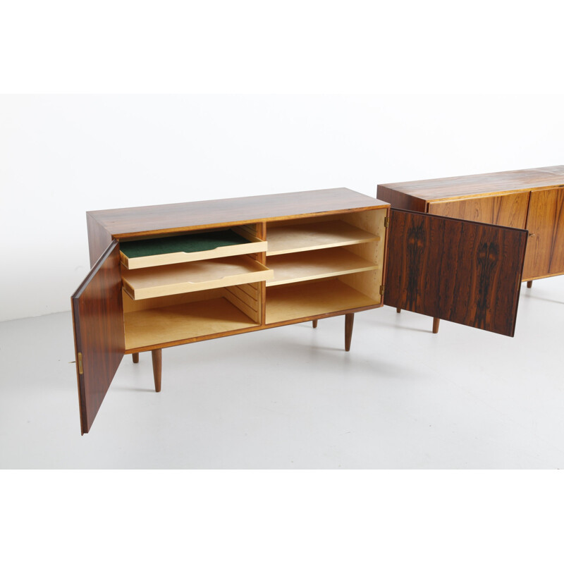 Pair of cabinets in rosewood, Poul HUNDEVAD - 1950s