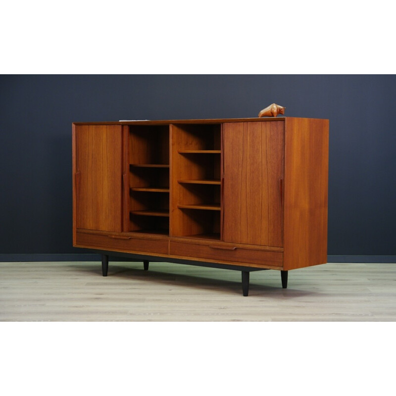 Danish Teak Highboard, Gunni Omann for Omann Jun, Model 13 - 1960