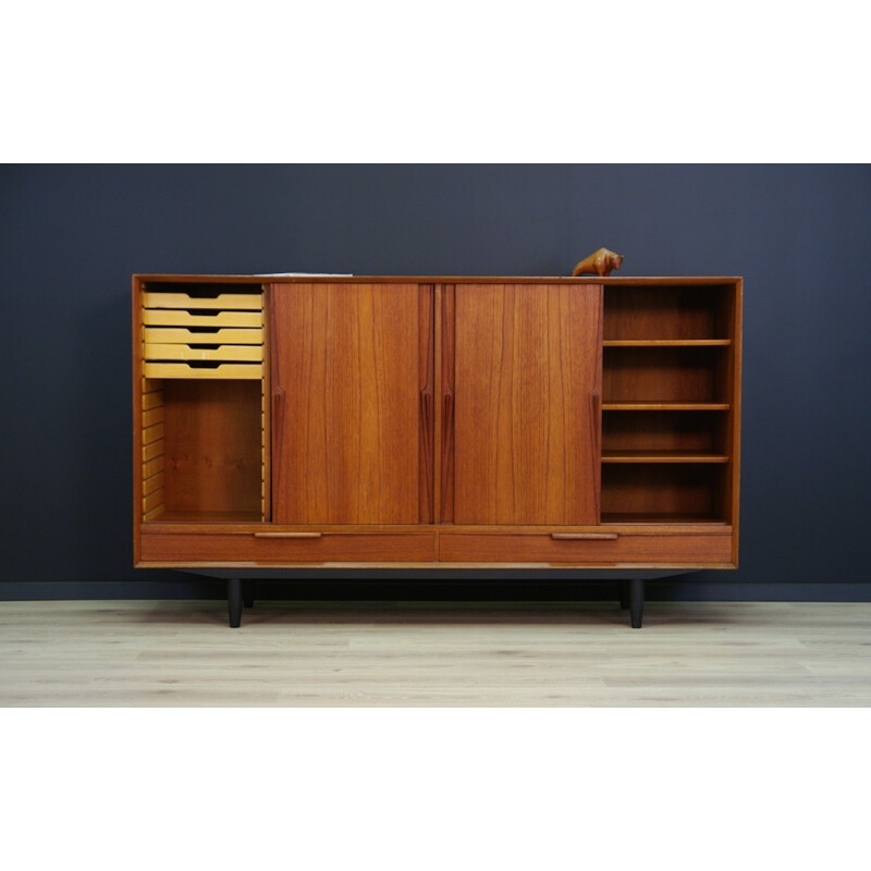 Danish Teak Highboard, Gunni Omann for Omann Jun, Model 13 - 1960