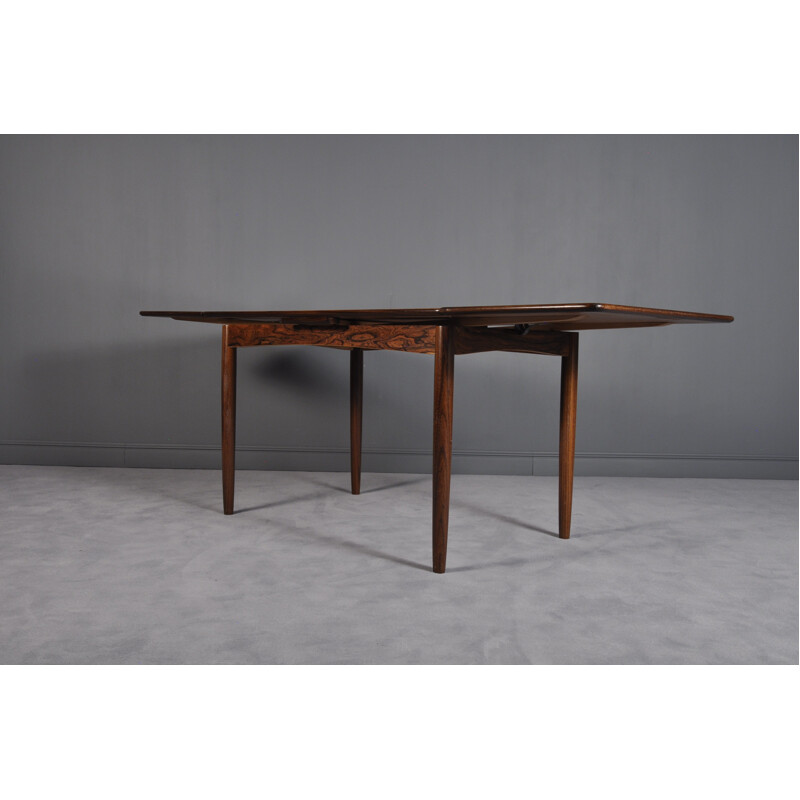 Danish Brazilian Rosewood Extendable Dining Table - 1960s