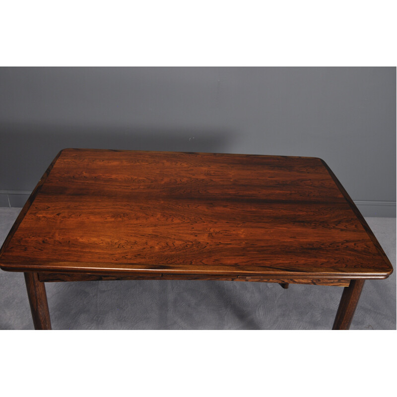 Danish Brazilian Rosewood Extendable Dining Table - 1960s