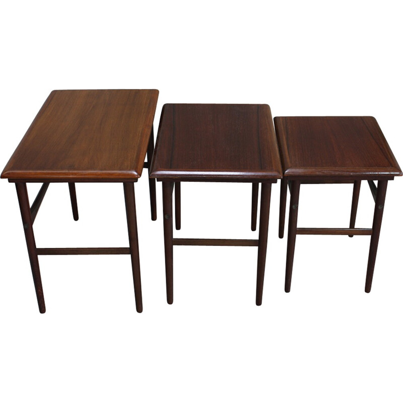 Vintage Rosewood Nesting Tables from Dyrlund - 1960s