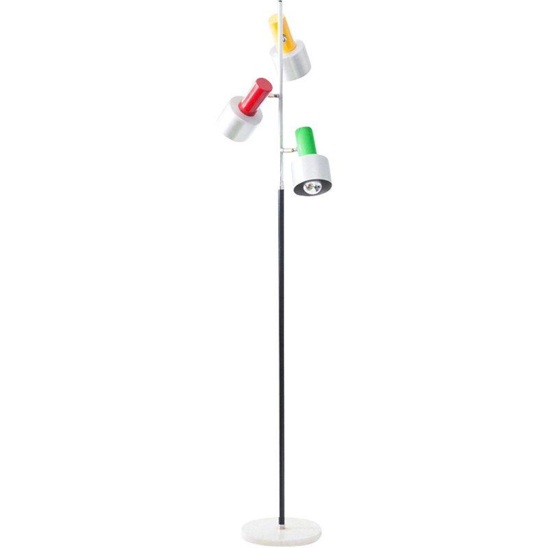 Italian Multicolored Floor Lamp - 1960s